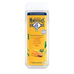 Dušigeel Le Petit Marseillais Extra Gentle Shower Cream bio, mango ja passioniviljaga, 400 ml hind ja info | Dušigeelid, õlid | kaup24.ee