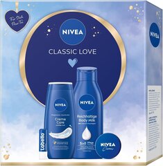 Kosmeetikakomplekt niisutavate hooldusvahenditega Nivea, 4 tk hind ja info | Dušigeelid, õlid | kaup24.ee