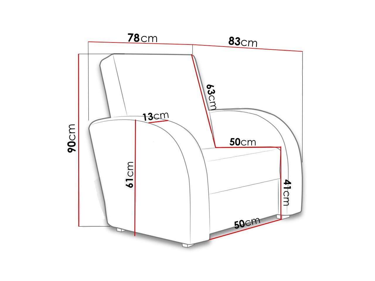 Tugitool PERFEKT II-ekoskóra Soft 020 (grafit) + Lux 24 hind ja info | Tugitoolid ja tugitoolvoodid | kaup24.ee