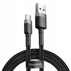 Baseus Cafule USB-A | USB-C QC 3.0 3A cable 0.5 m - black-gray hind ja info | Kaablid ja juhtmed | kaup24.ee