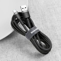 Baseus Cafule USB-A | USB-C QC 3.0 3A cable 0.5 m - black-gray hind ja info | Kaablid ja juhtmed | kaup24.ee