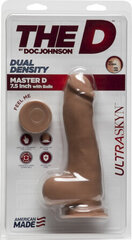 Doc Johnson Master D – realistlik ULTRASKYN kuulidega dildo – 7" / 19 cm hind ja info | Dildod | kaup24.ee