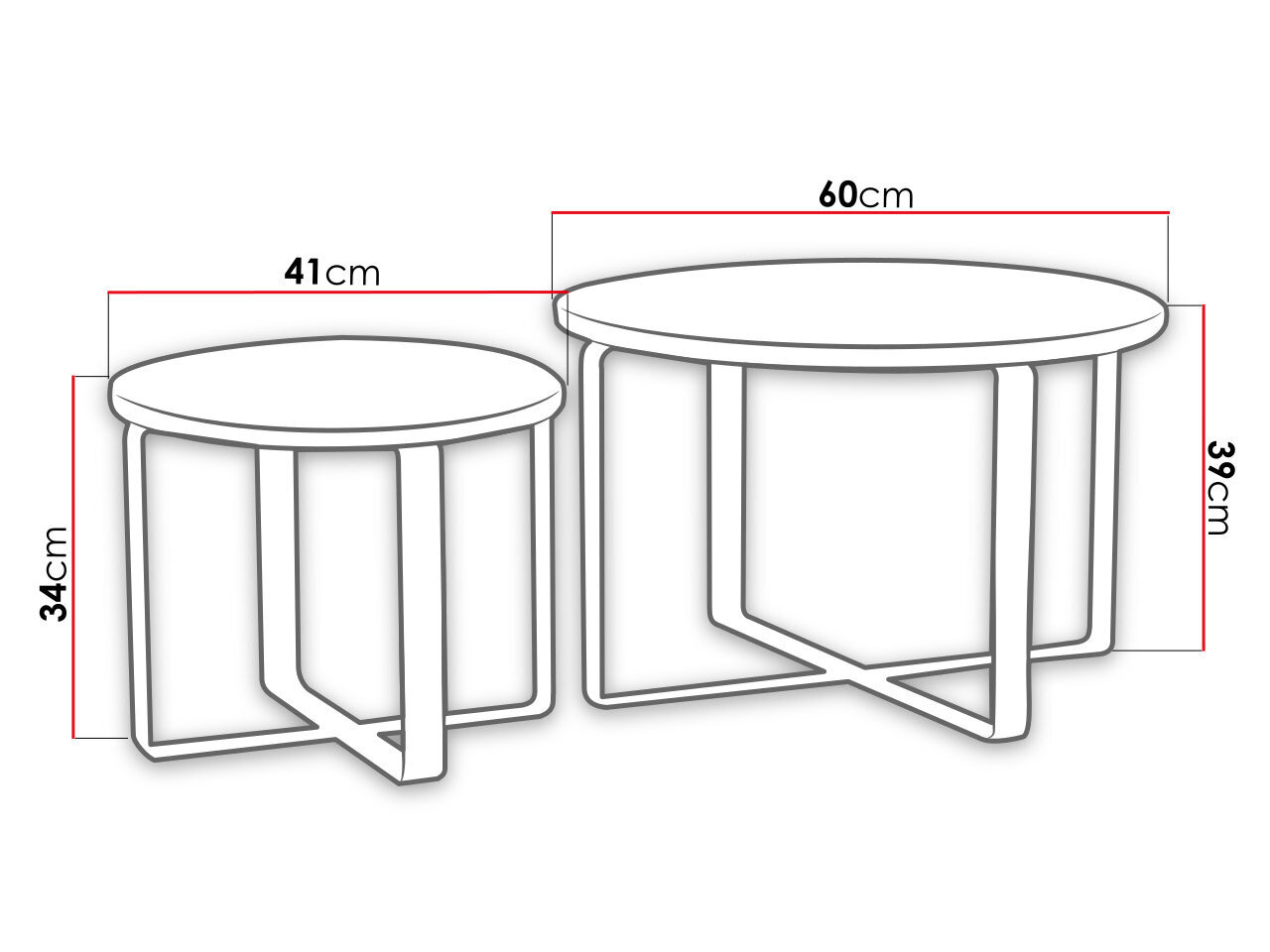 Kohvilaud JAZON (2 tk)-czarny / beton hind ja info | Diivanilauad | kaup24.ee