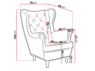Кресло STONE-Kronos 14 цена и информация | Кресла в гостиную | kaup24.ee