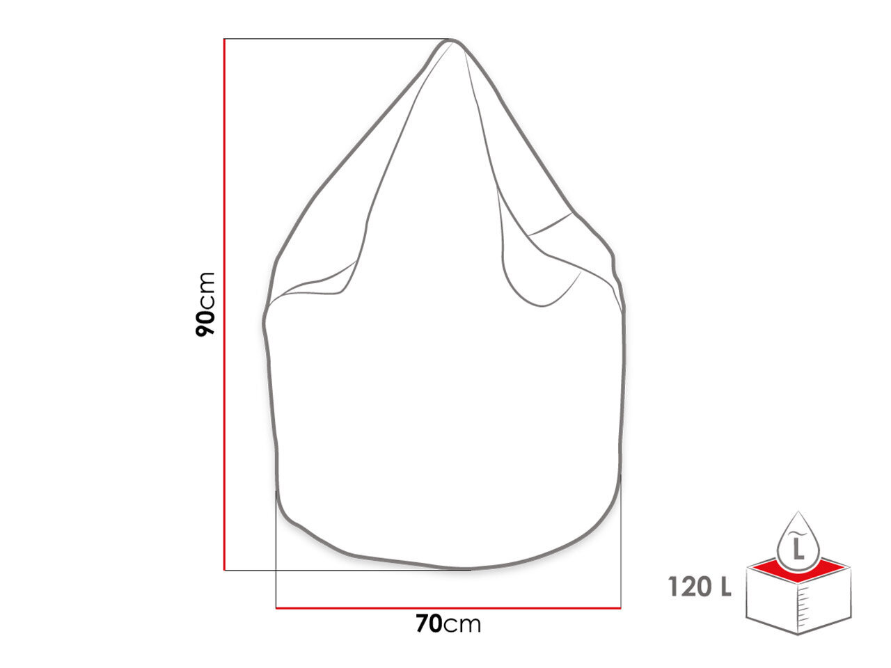 Kott-tool LIWIKO MINI 120 L-Lux 09 hind ja info | Kott-toolid, tumbad, järid | kaup24.ee