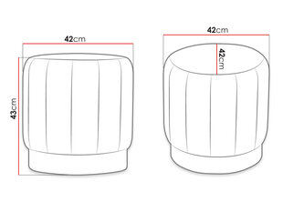 Tumba BROOKIANA-Magic Velvet 2217 hind ja info | Kott-toolid, tumbad, järid | kaup24.ee