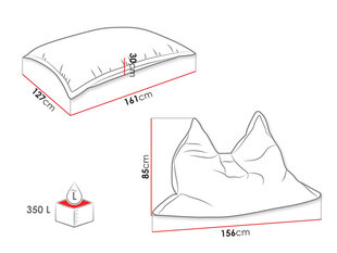 Кресло-мешок FRESIO 350L-Manila 41 цена и информация | Кресла-мешки и пуфы | kaup24.ee