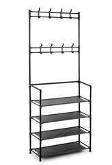 HANI черная вешалка в прихожую цена и информация | Вешалки и мешки для одежды | kaup24.ee