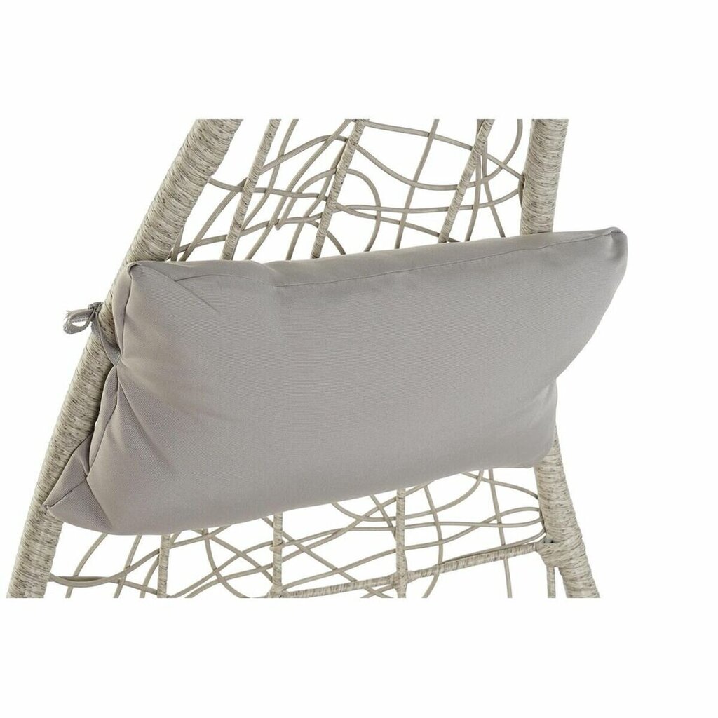 Hanging garden armchair DKD Home Decor 82 x 75 x 125 cm Metall sünteetiline rotang Helehall (82 x 75 x 125 cm) цена и информация | Aiatoolid | kaup24.ee