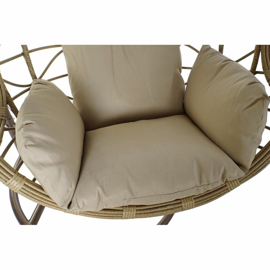 Hanging garden armchair DKD Home Decor 90 x 70 x 110 cm 105 x 75 x 226 cm Beež Metall Pruun sünteetiline rotang hind ja info | Aiatoolid | kaup24.ee