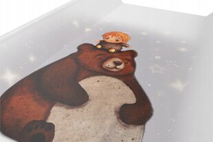 Макетная доска Bobasa Bear&Boy, белая 47 х 70 см цена и информация | Пеленальные доски и пеленки | kaup24.ee