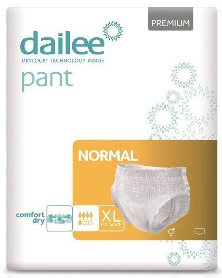 Mähkmed DAILEE Pant Premium Normal XL 15 tk. hind ja info | Mähkmed, hügieenisidemed, ühekordsed linad täiskasvanutele | kaup24.ee