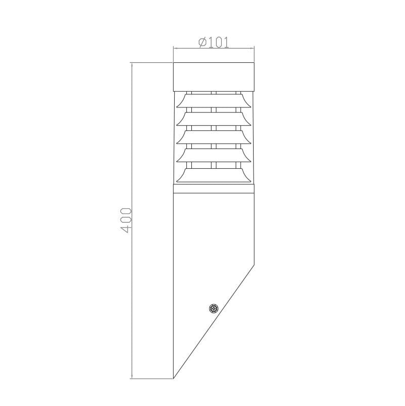 Väliseinavalgusti G.LUX GH-246-SS цена и информация | Aia- ja õuevalgustid | kaup24.ee