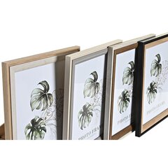 Фото рамка DKD Home Decor Чёрный Серый Коричневый Белый Тропический Деревянный MDF (25 x 1,5 x 30 cm) (4 штук) цена и информация | Рамки, фотоальбомы | kaup24.ee