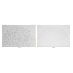 Крышки DKD Home Decor Дерево бухгалтер 46,5 x 6 x 31,5 cm 2 штук Деревянный MDF цена и информация | Шкафчики в гостиную | kaup24.ee