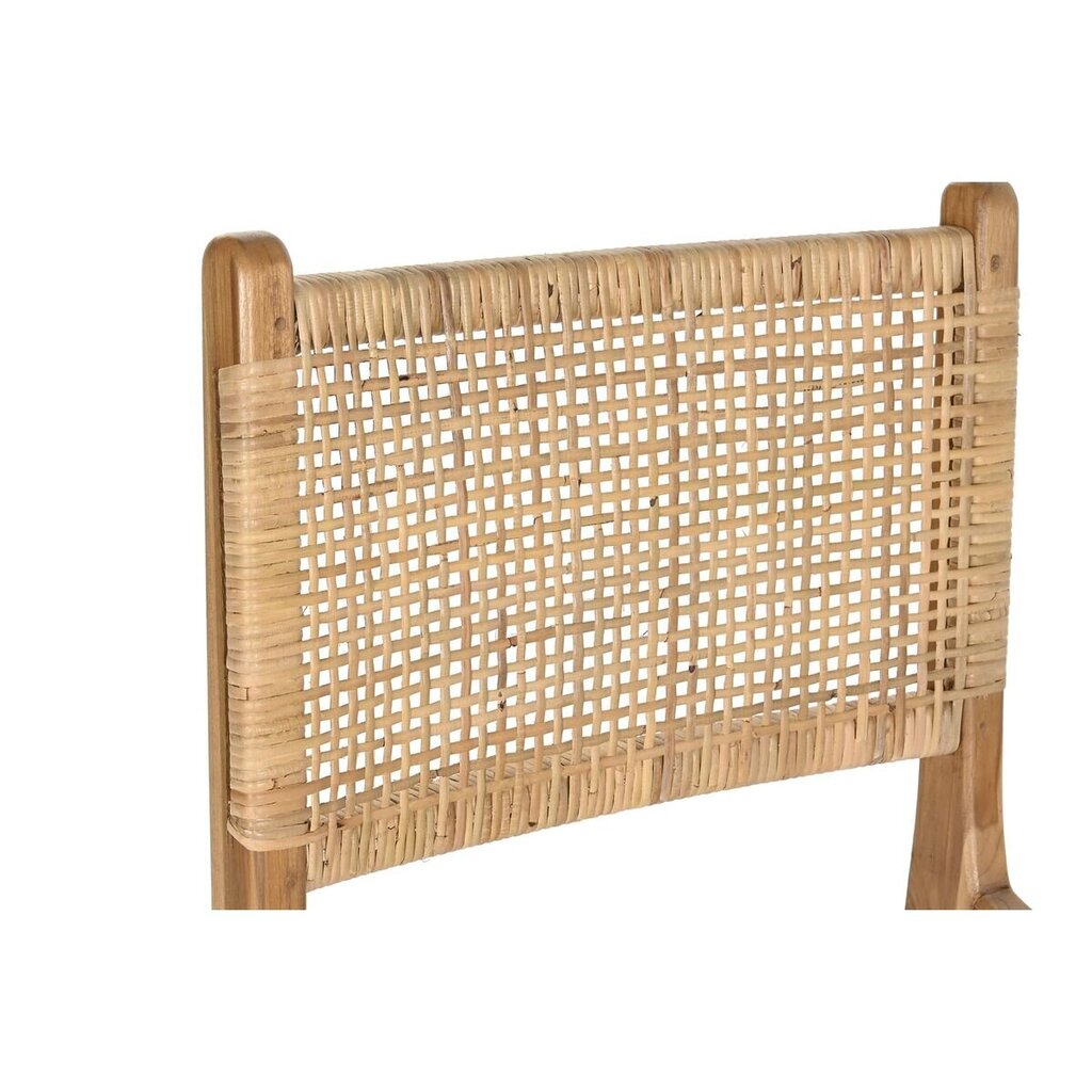 Tool DKD Home Decor 51 x 48 x 86 cm 51 x 54 x 86 cm Naturaalne Tiikpuu Helepruun Rotang hind ja info | Söögitoolid, baaritoolid | kaup24.ee