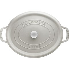 Кастрюля чугунная овальная STAUB 40501-447-0 - белый трюфель 8 л цена и информация | Кастрюли, скороварки | kaup24.ee