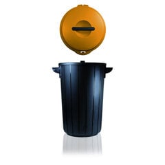 Контейнер для мусора Ecosolution 35L 42,5x37,5x54см тёмно-серый/жёлтый цена и информация | Мусорные баки | kaup24.ee