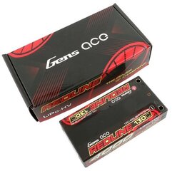 Gens ace aku Lipo Redline Series 4000mAh 7.6V 130C 2S1P HardCase HV цена и информация | Батарейки | kaup24.ee