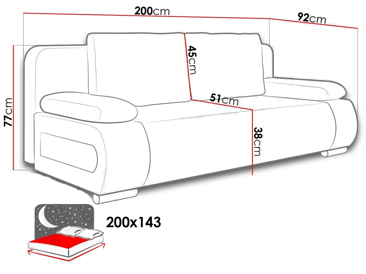 Diivanvoodi ERNAS-Lux 05 + Lux 06 hind ja info | Diivanid ja diivanvoodid | kaup24.ee