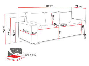 Diivan FORSETION SZTRUKS-Poso 01 hind ja info | Diivanid ja diivanvoodid | kaup24.ee