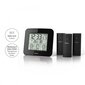 Hama termomeeter Weather Station EWS-TRIO 3 Sensors Black, must цена и информация | Andurid, sensorid | kaup24.ee