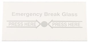 TAGAVARAKLAAS PW-C1/GLASS FOR EMERGENCY DOOR RELEASE BUTTONS hind ja info | Valvesüsteemid, kontrollerid | kaup24.ee