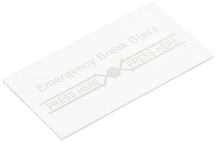 TAGAVARAKLAAS PW-C1/GLASS FOR EMERGENCY DOOR RELEASE BUTTONS hind ja info | Valvesüsteemid, kontrollerid | kaup24.ee