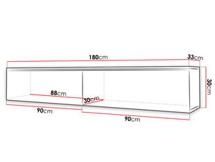 Telekalaud DLONE 180-old style цена и информация | Тумбы под телевизор | kaup24.ee