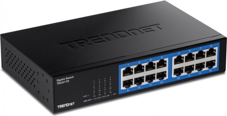 Trendnet Switch Trendnet TEG-S17D Black цена и информация | Lülitid ja pistikupesad | kaup24.ee