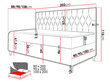 Kontinentaalvoodi JUNIOR GERDISE 2-ekoskóra Soft 017 (biała) + Fresh 01-80x200 cm-Vasak hind ja info | Voodid | kaup24.ee