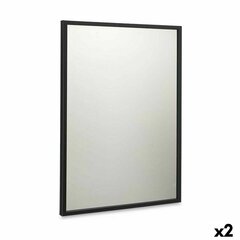 Настенное зеркало 50 x 70 cm Чёрный Деревянный MDF (2 штук) цена и информация | Зеркала | kaup24.ee