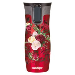 Termokruus, Contigo Byron 470 ml, Punane - Flowers hind ja info | Termosed, termostassid | kaup24.ee