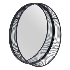 Настенное зеркало 60,5 x 15,5 x 60,5 cm Чёрный Металл цена и информация | Зеркала | kaup24.ee