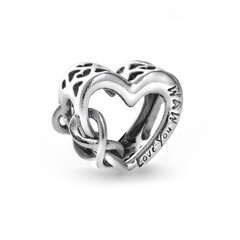 Naiste Pärlid Pandora LOVE YOU MUM INFINITY HEART hind ja info | Kaelakeed | kaup24.ee