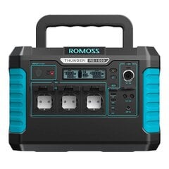 Portable Power Station Romoss RS1500 Thunder Series, 1500W, 1328Wh цена и информация | Комплектующие для солнечных электростанций | kaup24.ee