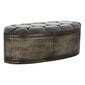 Taburet DKD Home Decor Hall Metall Polüester (117 x 42 x 47 cm) цена и информация | Söögitoolid, baaritoolid | kaup24.ee