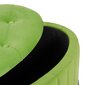 Tumba, istepadi 80 x 80 x 46 cm Sünteetiline Kangas Metall Roheline цена и информация | Kott-toolid, tumbad, järid | kaup24.ee
