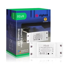 Nutikas ZigBee lüliti NOUS L6, 230V, 2200W, TUYA / Smart Life цена и информация | Выключатели, розетки | kaup24.ee