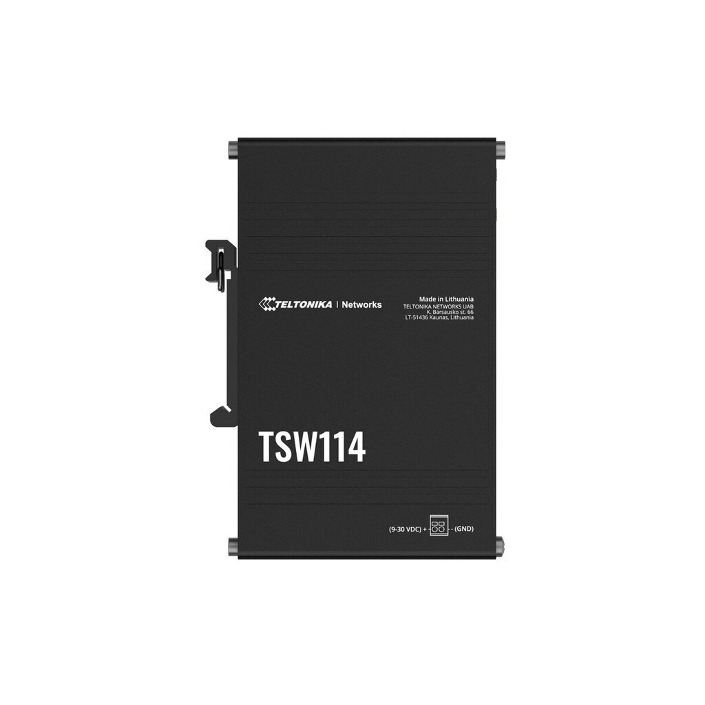 Teltonika TSW114 | Lüliti | 5x RJ45 1000Mb/s, DIN-liistu hind ja info | Lülitid ja pistikupesad | kaup24.ee