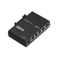 Teltonika TSW114 | Lüliti | 5x RJ45 1000Mb/s, DIN-liistu hind ja info | Lülitid ja pistikupesad | kaup24.ee