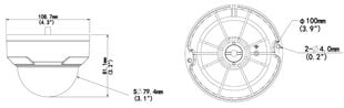 АНТИВАНДАЛЬНАЯ КАМЕРАIP IPC324SB-DF28K-I0 - 4 Mpx 2.8 mm UNIVIEW цена и информация | Камеры видеонаблюдения | kaup24.ee