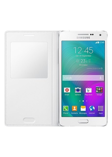 Kaitseümbris View cover telefonile Samsung Galaxy A5 (A500), Valge hind ja info | Telefoni kaaned, ümbrised | kaup24.ee