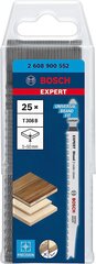 Bosch Professional 25x Stabs Sow Blade Expert "Hardwood 2-Side Clean 'T 308 BF (для панелей с пластиковым покрытием, мультиплексная пластина, длина 117 мм, аксессуары) цена и информация | Пилы, циркулярные станки | kaup24.ee