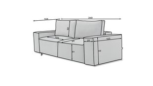 Diivan E-SILLA-Vero 04 hind ja info | Diivanid ja diivanvoodid | kaup24.ee