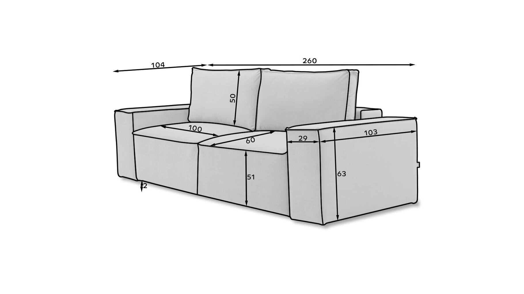 Diivan E-SILLA-Velvetmat 38 hind ja info | Diivanid ja diivanvoodid | kaup24.ee