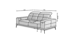 Diivan E-TORRENSE-Lukso 35 цена и информация | Диваны | kaup24.ee