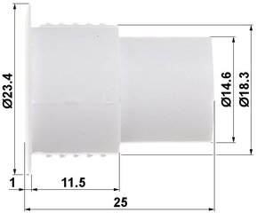 SILINDRILINE MAGNETÜHENDUS KN-CA36*P10 hind ja info | Valvesüsteemid, kontrollerid | kaup24.ee