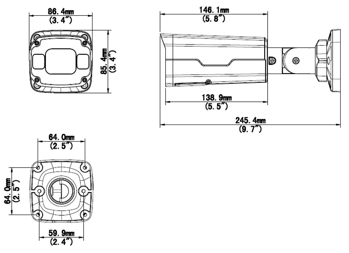 VANDAALIKINDEL IP-KAAMERA IPC2328SB-DZK-I0 - 8.3 Mpx 2.8 ... 12 mm - MOTORISEERITUD SUUM UNIVIEW hind ja info | Valvekaamerad | kaup24.ee