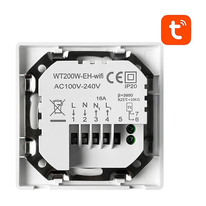 Smart Thermostat Avatto WT200-BH-3A-W Boiler Heating 3A WiFi TUYA hind ja info | Küttekehad | kaup24.ee